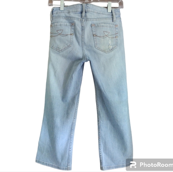 No Boundaries | Cropped Distressed Sandblast |Button Fly | Jeans Size 5 Juniors - Picture 11 of 11